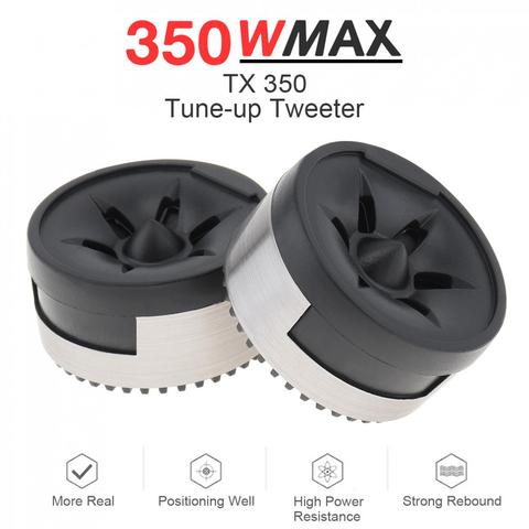 2 pièces 350W universel Mini haut-parleur de haut-parleur de Tweeter de dôme de rendement élevé pour le système Audio de voiture ► Photo 1/6