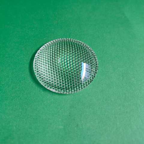 Diamètre 38mm perle ou surface lisse en plastique Plano lentille convexe led lentille Led réflecteur lentille pour lampe de poche lampe frontale vélo lumière ► Photo 1/3