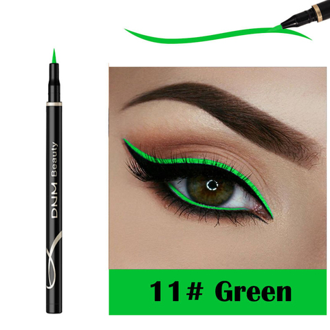 DNM Eyeliner mat maquillage yeux de chat longue durée imperméable à l'eau résistant à la sueur séchage rapide non floraison Eyeliner liquide 12 couleurs TSLM2 ► Photo 1/6