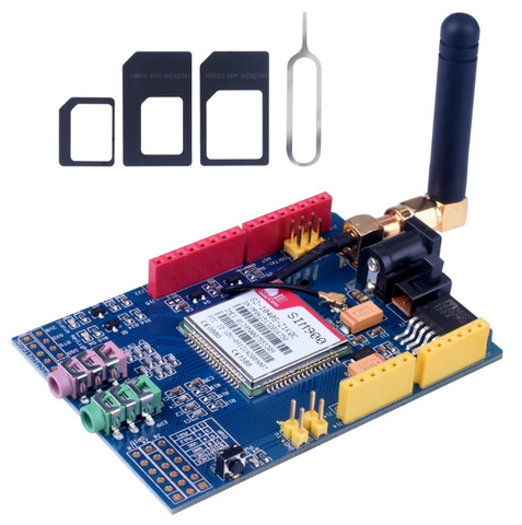 Module quadri-bande de carte de développement de bouclier de SIM900 GPRS/GSM pour Arduino Compatible ► Photo 1/1