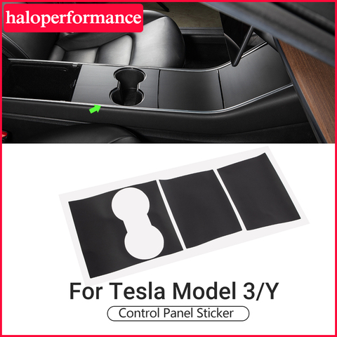 Autocollant pour panneau de Console centrale pour Tesla 3, accessoires, Film de Protection amélioré et modèle y 2022 ► Photo 1/6