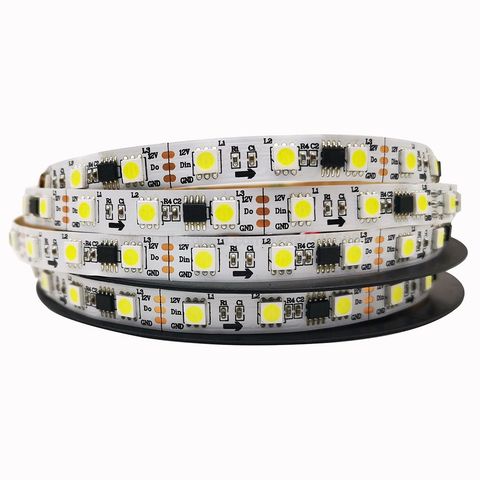 Bande lumineuse LED pour courses de chevaux, DC 12V, 5m, WS2811, 5050, blanc chaud, monochrome, adressable, contrôle externe, 30/60LED/M ► Photo 1/3