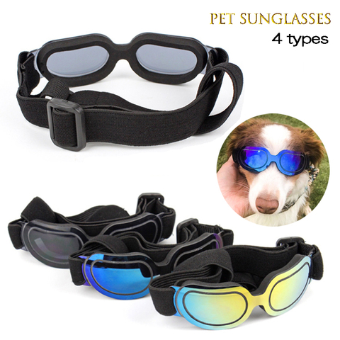 Lunettes de soleil pour animaux de compagnie, réglables, pour petits, moyens et grands chiens, chats, accessoire d'extérieur, pour chiots, jouet ► Photo 1/6