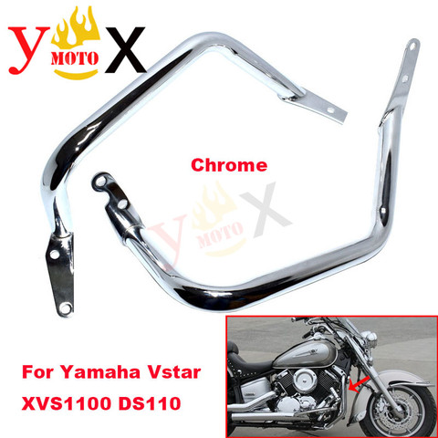 Cadre de protection de moteur de moto, pare-choc, barre de protection pour Yamaha Vstar V Star 1100 XVS1100 personnalisé DS1100, XVS 1100 ► Photo 1/6