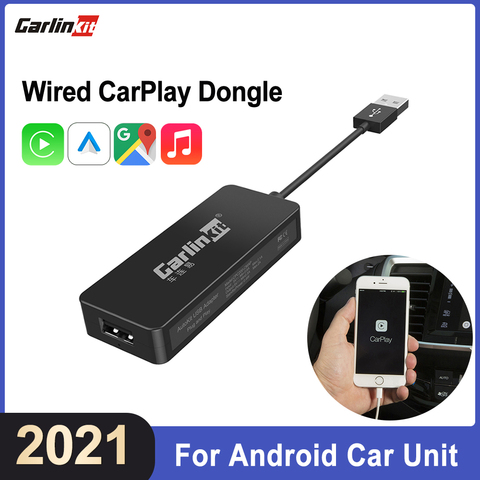 CarlinKit pour Apple filaire Carplay Android Auto Dongle pour Refit système Android lecteur de Navigation lien intelligent miroir Youtube IOS14 ► Photo 1/6