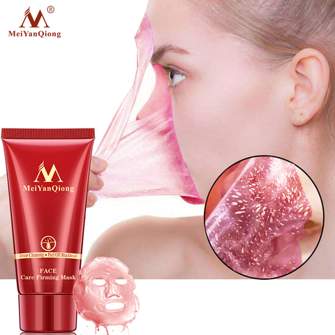 Nettoyage en profondeur purifiant peel off noir boue masque Facial supprimer points noirs masque facial fraise nez acné solvant soins du visage ► Photo 1/6