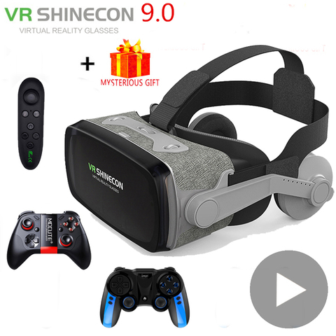 VR Shinecon Casque Viar 3D lunettes réalité virtuelle Casque Casque lunettes lentilles pour Smartphone Smartphone jeu vidéo jumelles ► Photo 1/6