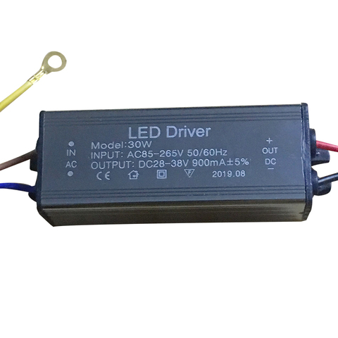 Pilote LED 10W 20W 30W 50W, 220ma/600ma/900ma/1500ma, projecteur, transformateur de lumière, adaptateur étanche IP66 ► Photo 1/6