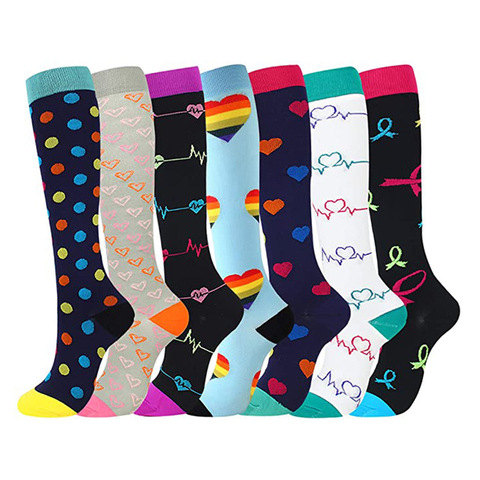 3/6/7 paires qualité Durable hommes et femmes sport Compression chaussettes cyclisme chaussettes idéal pour courir Athelete pour Samba livraison gratuite ► Photo 1/6