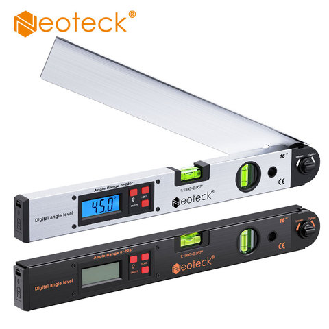 Neoteck – rapporteur numérique 0 ~ 225 °, niveau à bulle, Angle, jauge, mesureur d'angle numérique, rapporteur électronique, affichage LCD ► Photo 1/6