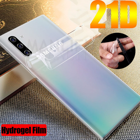 21D avant arrière souple Film d'hydrogel en TPU pour Samsung Galaxy Note 20 Ultra S20 Plus A51 A71 autocollant protecteur d'écran Galaxy A50 S20 + ► Photo 1/6
