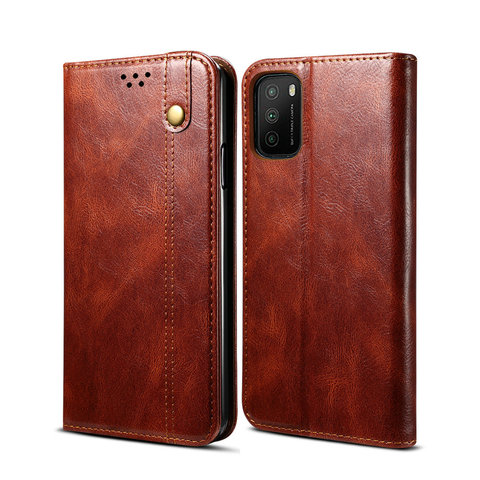 Coque de téléphone portable magnétique, étui de luxe, Texture cuir, antichoc, pour Xiaomi Poco M3, Mi PocoPhone, M3, 3M ► Photo 1/6