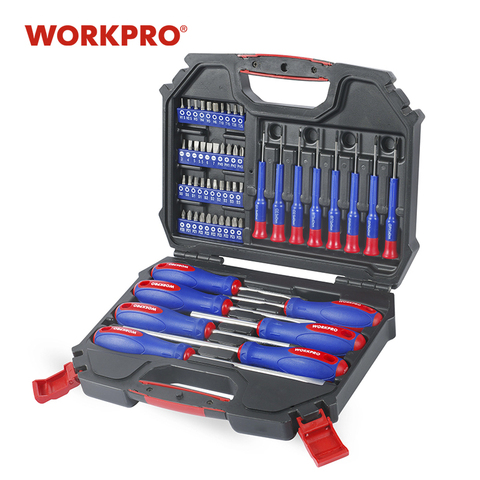 WORKPRO – Set de tournevis de précision, pour téléphone, lot de 55 pièces, embouts de tournevis ► Photo 1/6