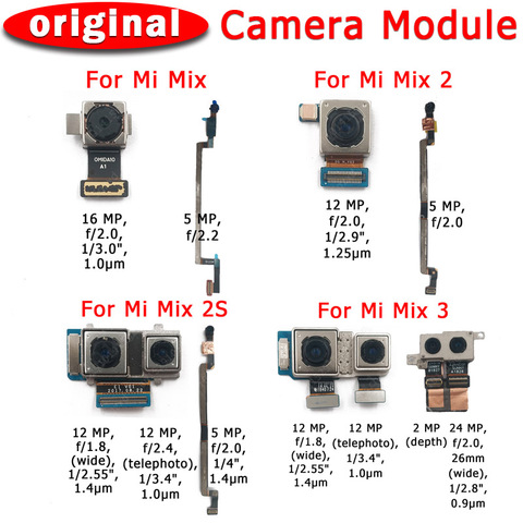 Caméra arrière avant d'origine pour Xiaomi Mi Mix 2 2s 3 Mix2 Mix2s Mix3 Module de caméra face à la Main Flex pièces de rechange ► Photo 1/5