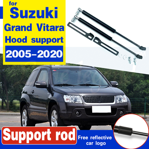 Couvercle du moteur avant de voiture pour Suzuki Grand Vitara (2005-2022), capot et pare-chocs, Support de barre, tige de bras, ressorts gaz ► Photo 1/6