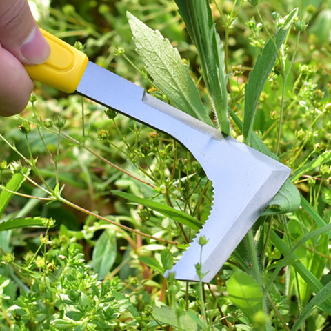 Extracteur de fissures d'herbe pour jardin, en acier inoxydable, outils manuels multifonctions, désherbage pour pelouse de jardin extérieur léger pour la maison ► Photo 1/6