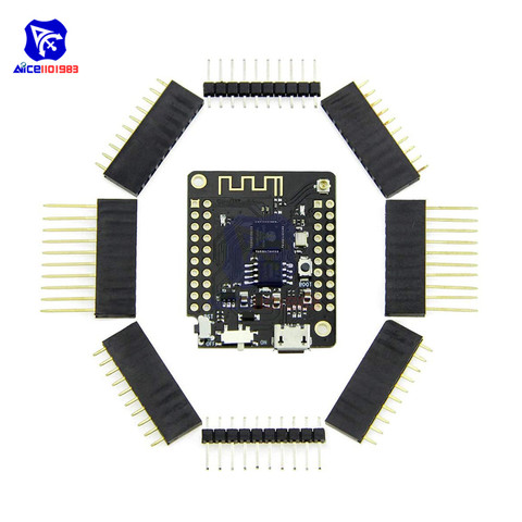 Diymore WeMos D1 Mini ESP8266 ESP32 Module Bluetooth sans fil V2.0.13 carte de développement Micro USB 2.4G antenne IPEX pour Arduino ► Photo 1/1