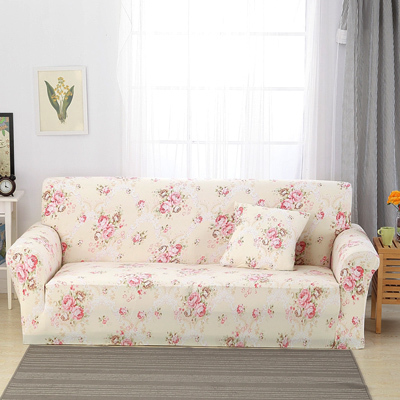 Housse extensible pour canapé, motif floral, antidérapante, 1/2/3/4 places ► Photo 1/2