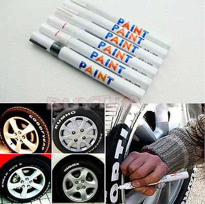 Voiture pneu pneu bande de roulement peinture marqueur stylo 7 couleurs 1PC caoutchouc métal étanche Permanent ► Photo 1/6