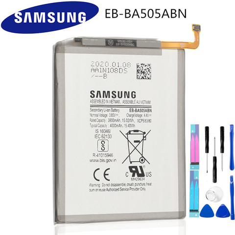 D'origine SAMSUNG EB-BA505ABN Remplacement Batterie EB-BA505ABU Pour Samsung Galaxy A50 A505F SM-A505F A30s A30 Batterie 4000mAh ► Photo 1/3
