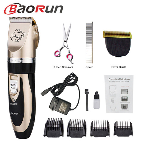 Baorun tondeuse professionnelle pour chien animaux toilettage tondeuses chat Cutter Machine rasoir électrique ciseaux tondeuse 110-240V AC ► Photo 1/6