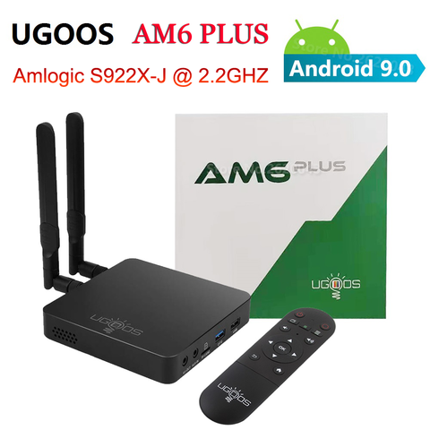 UGOOS AM6 PLUS Amlogic S922X 2.2Ghz Android 9.0 Smart Tv Box 4GB 32GB 2.4G 5G Wifi Bluetooth 1000M décodeur lecteur multimédia 4k ► Photo 1/6