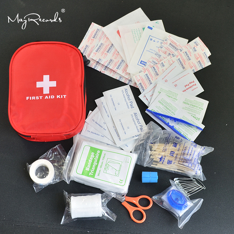 120 pcs/pack coffre-fort Camping randonnée voiture trousse de premiers soins trousse d'urgence médicale Pack de traitement en plein air sauvage survie ► Photo 1/6