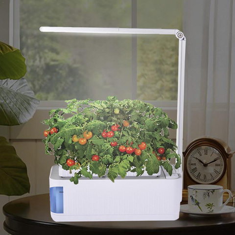 Lampe hydroponique d'intérieur pour cultiver des herbes, Kit intelligent multifonction, éclairage de bureau pour cultiver des plantes et des fleurs lampe à Led ► Photo 1/6