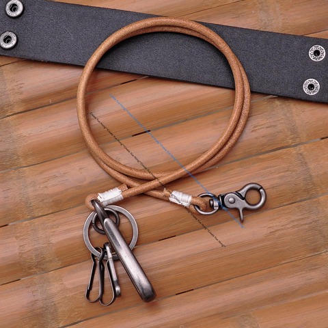 Punk Rock Vintage 30 pouces, Long et robuste pour motard, moto, camionneur, chaîne Fob de portefeuille en cuir, 5mm, chaîne Fob ► Photo 1/6