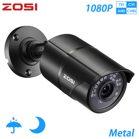 ZOSI-caméra de vidéosurveillance 1080P CVBS AHD TVI CVI | Caméra de Surveillance vidéo HD 2,0 mp, étanche, 100 pieds jour nuit, caméra de sécurité CCTV à domicile ► Photo 1/6