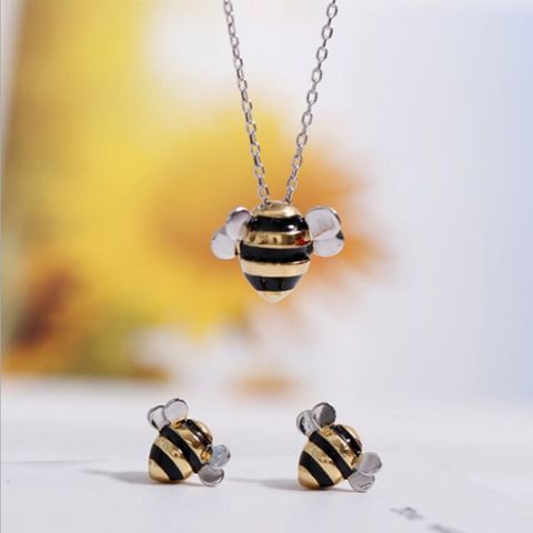 Colliers et pendentifs en argent Sterling 925 en forme d'abeille mignonne, collier ras du cou, bijoux, nouvelle collection ► Photo 1/6