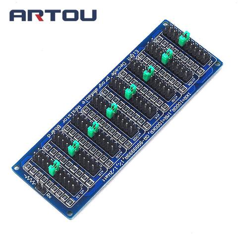 Carte de résistance coulissante SMD huit décennies, Programmable et réglable, précision des pas 1R 1% 1/2 Watt Module 200V, 1R - 9999999R ► Photo 1/6