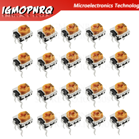 Potentiomètres de tondeuse à résistances variables WH06, 20 pièces, WH06-2C 100 200 500 1K 2K 5K 10K 20K 50K 100K 200K 500K 1M ohm ► Photo 1/1