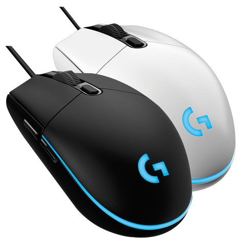 Logitech G102 souris de jeu filaire rétro-éclairé souris mécanique bouton latéral éblouissement souris Macro ordinateur portable USB bureau à domicile Logitech G102 ► Photo 1/6