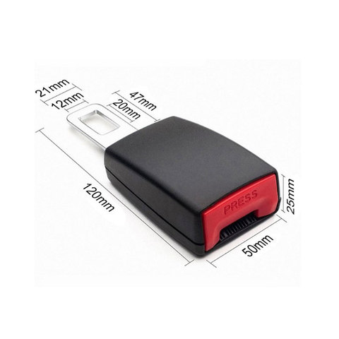 1Pc voiture ceinture de sécurité Extender ceinture de sécurité couverture ceinture de sécurité rembourrage Extension boucle Plug boucle ceinture de sécurité pince voiture accessoires ► Photo 1/5