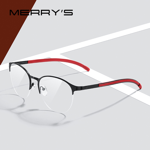 MERRYS DESIGN – lunettes optiques pour hommes, monture ultralégère, ovale, jambes antidérapantes en Silicone, S2365 ► Photo 1/6