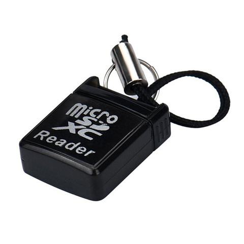 Usb 2.0 Mini Lecteur De Carte Noir MINI Super Vitesse USB 2.0 Micro SD/SDXC Lecteur DE CARTE TF Adaptateur картридер usb c Micro sd картридер ► Photo 1/4