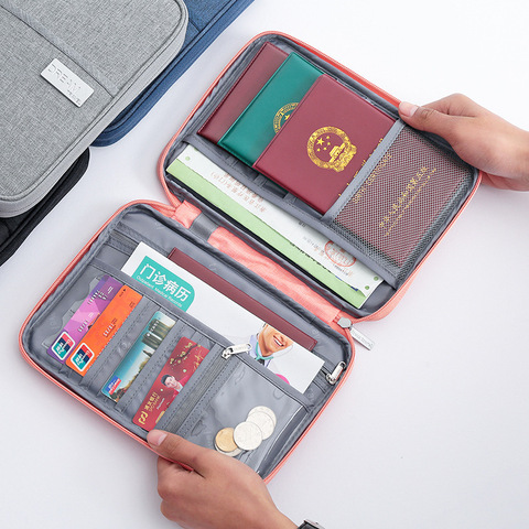 Porte-passeport familial, portefeuille de voyage, porte-documents créatif étanche, porte-carte d'accessoires de voyage ► Photo 1/6