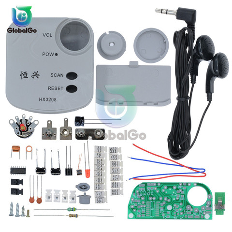 HX3208 1.8V-3.5V FM Micro SMD Radio bricolage Kits FM Modulation de fréquence Radio électronique Production formation Suite ► Photo 1/6