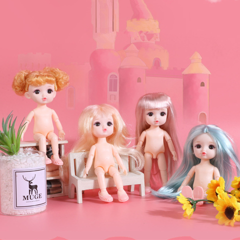 Nouveau 21 Styles 16cm BJD poupée 13 poupées articulées mobiles mignon yeux bruns poupée pour filles bricolage jouets corps nu cadeau de mode ► Photo 1/6