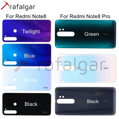 Nouveau verre arrière pour Xiaomi Redmi Note 8 Pro couvercle de batterie 8T boîtier de porte du boîtier arrière pour Redmi Note 8 Pro couvercle de batterie arrière ► Photo 1/6
