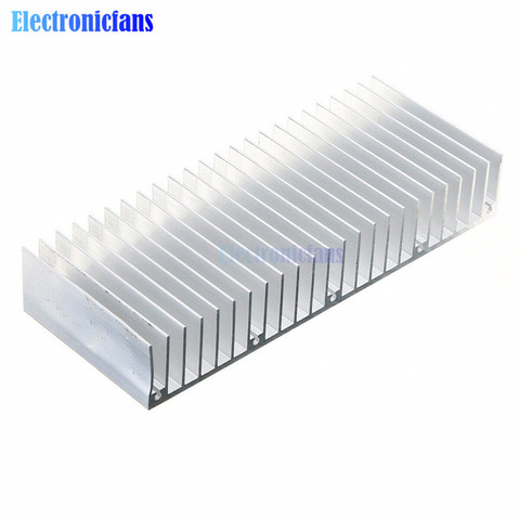 Dissipateur thermique en aluminium argenté, 60x150x25mm, pour puce IC LED, Dissipation thermique électronique, refroidisseur de refroidissement ► Photo 1/6