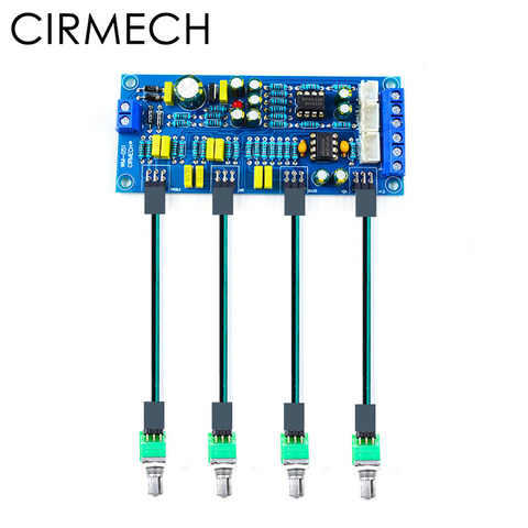CIRMECH – panneau de tonalité NE5532 OP-AMP HIFI, préamplificateur, basse, aigus, Balance de Volume, tonalité EQ, panneau de commande, KIT d'assemblage d'amplificateur à monter soi-même ► Photo 1/6