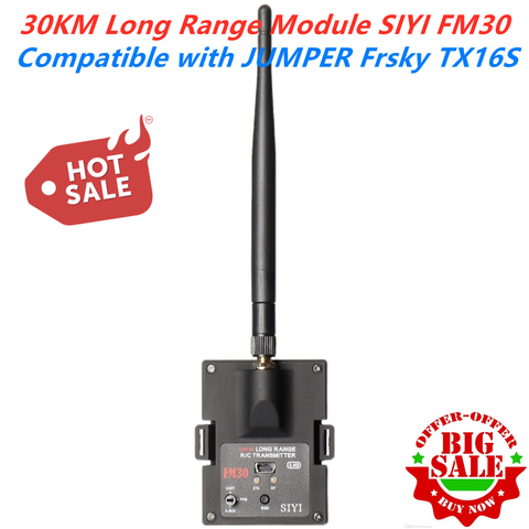 30KM longue portée SIYI FM30 Module Radio avec télémétrie Datalink récepteur Bluetooth OpenTX course Drones 2.4G FM30 émetteur ► Photo 1/6