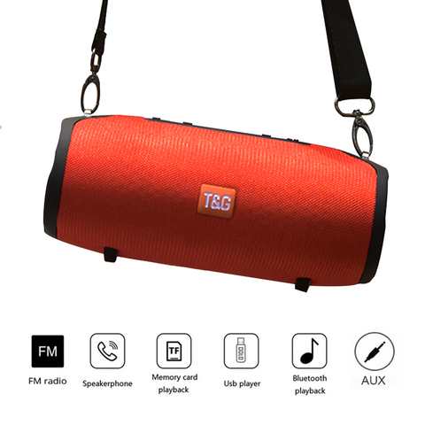 Haut-parleur Bluetooth Portable, enceinte étanche, en forme de colonne, sans fil, avec microphone, Radio FM, MP3, basse, boîte de son, livraison directe ► Photo 1/6