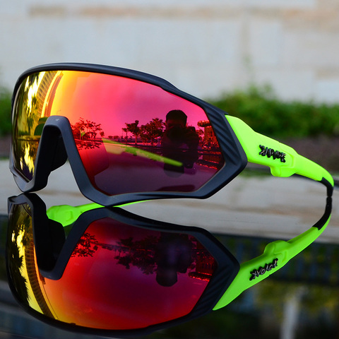 2022 polarisé 5 lentilles cyclisme lunettes vélo de route cyclisme lunettes cyclisme lunettes de soleil vtt montagne vélo cyclisme lunettes UV400 ► Photo 1/6