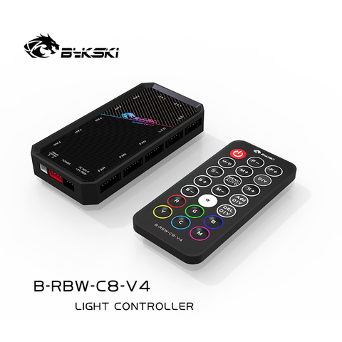 BYKSKI-contrôleur RBW pour bloc 5V A-RGB LED bande d'éclairage/Support connecté à 5V GND, tête à 3 broches dans la carte mère uniquement ► Photo 1/4
