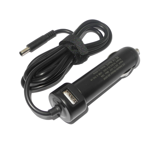 Chargeur de voiture pour ordinateur portable, 19.5V, 3,34 a, 65W, adaptateur d'alimentation pour Dell Inspiron 11, 3147, 13, 7347, 15, 5555, Vostro 15, 3568 ► Photo 1/5