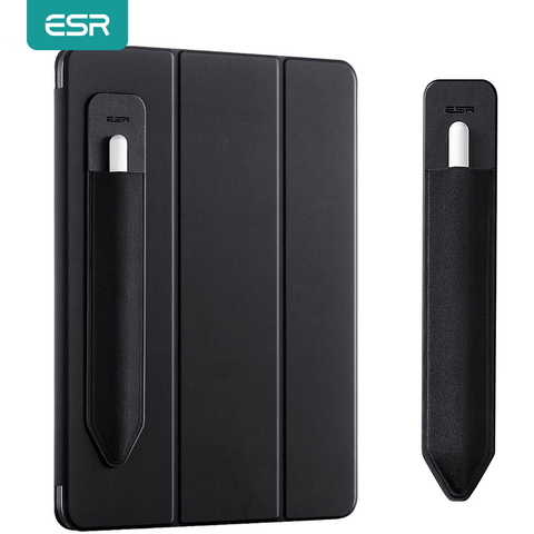 ESR étui pour Apple crayons, étui pour iPad, housse PU Bandage, stylo tactile, pochettes de protection complète à 360 ► Photo 1/6