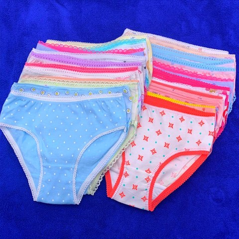 12 pièces/lot bébé filles slips bande dessinée sous-vêtements enfants culottes courtes sous-vêtements enfants pour 1-12 ans ► Photo 1/6